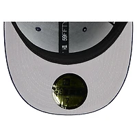 Casquette ajustée New Era bleu marine York Yankees Chenille Pop 59FIFTY pour homme