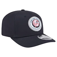 Men's New Era Navy New York Yankees Circle Patch 9SEVENTY Stretch-Snap Hat