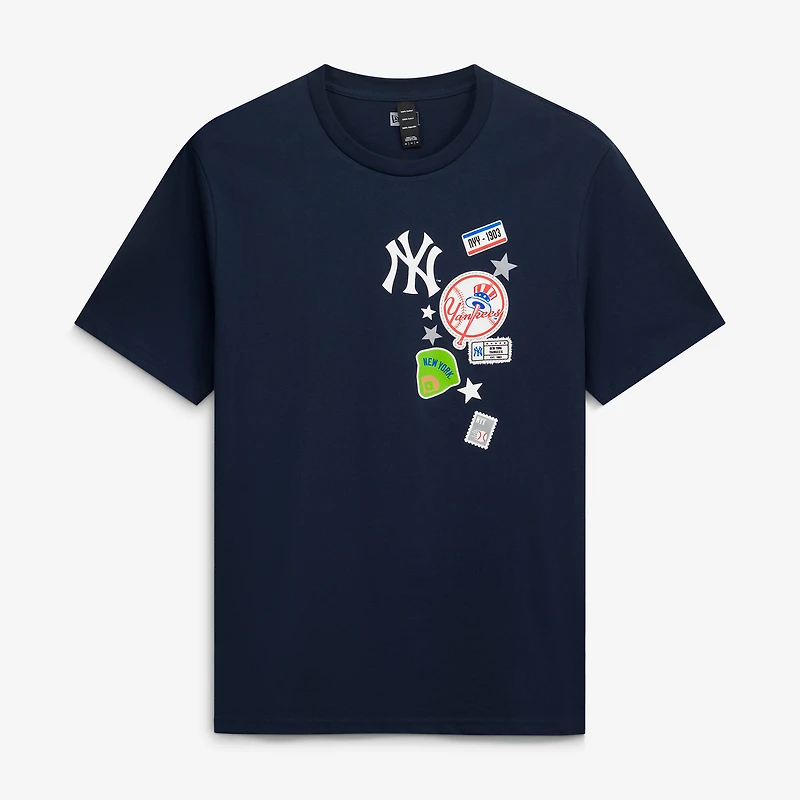 Men's New Era Navy York Yankees City Patch T-Shirt