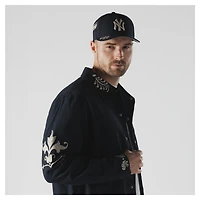 Men's New Era  Navy York Yankees Coaches Full-Snap Jacket