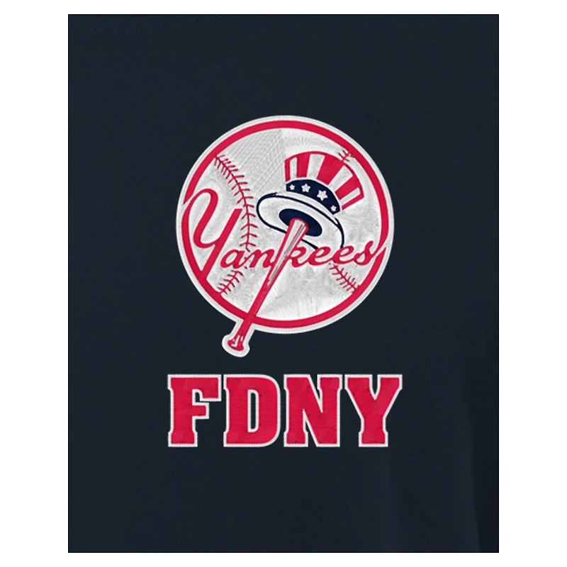 Men's New Era Navy York Yankees FDNY Embroidered T-Shirt