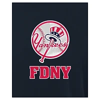Men's New Era Navy York Yankees FDNY Embroidered T-Shirt