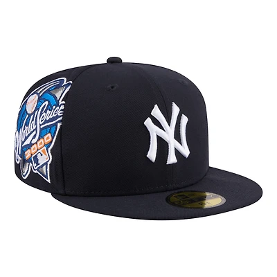 Casquette ajustée New Era 59FIFTY bleu marine pour homme, modèle Hidden Hit des Yankees de York