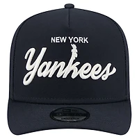 Men's New Era  Navy New York Yankees Local Play A-Frame 9FIFTY Snapback Hat