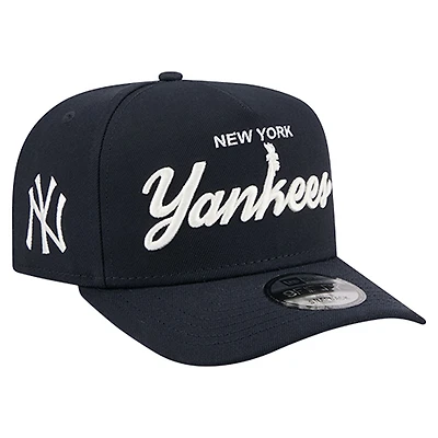 Casquette snapback New Era bleu marine New York Yankees Local Play A-Frame 9FIFTY pour homme