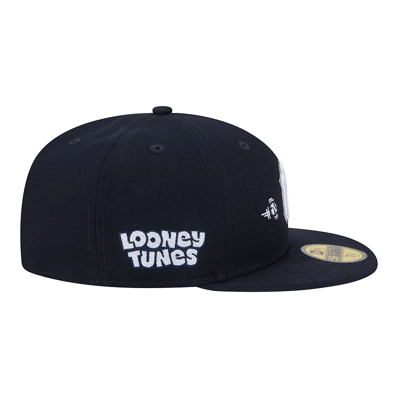 Men's New Era Navy York Yankees Looney Tunes Bugs Bunny 59FIFTY Fitted Hat