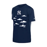 Men's New Era  Navy York Yankees MLB x Simpsons 2026 Collab Clouds T-Shirt
