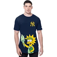 T-shirt New Era bleu marine pour homme, York Yankees MLB x Simpsons Local