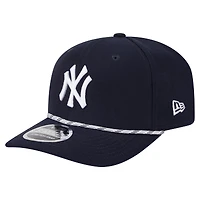 Men's New Era Navy New York Yankees Multi-Rope 9SEVENTY Stretch-Snap Hat