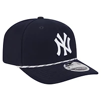 Men's New Era Navy New York Yankees Multi-Rope 9SEVENTY Stretch-Snap Hat