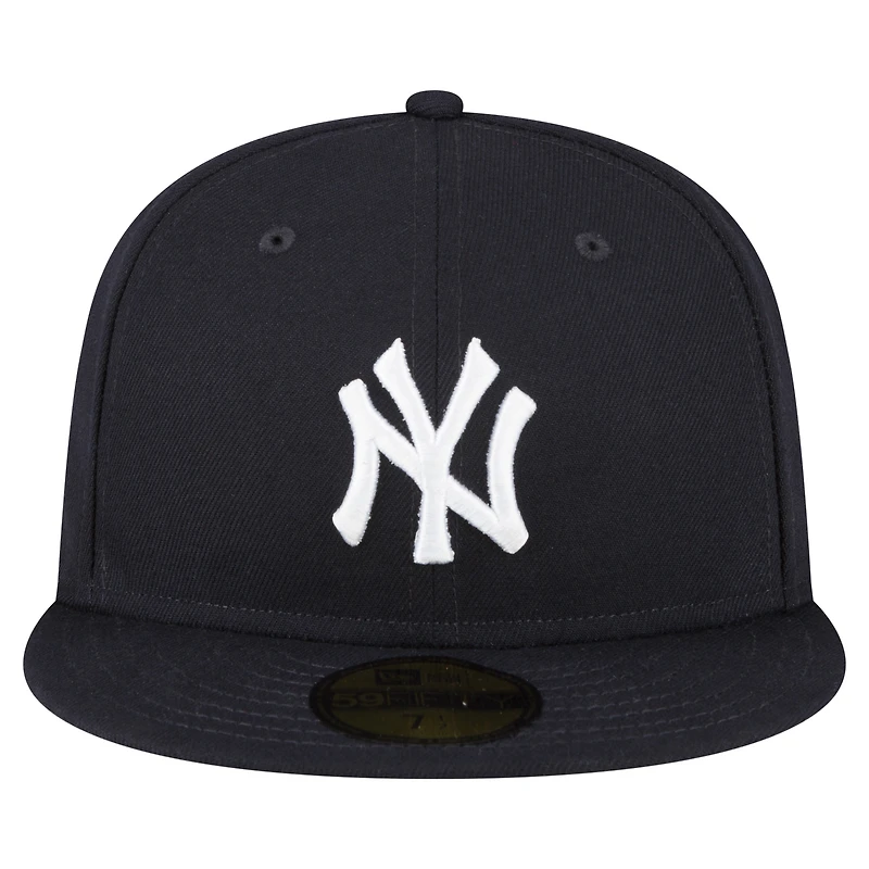 Casquette ajustée New Era 59FIFTY bleu marine pour homme, motif York Yankees, Old-Timers' Day