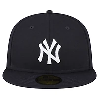 Casquette ajustée New Era 59FIFTY bleu marine pour homme, motif York Yankees, Old-Timers' Day