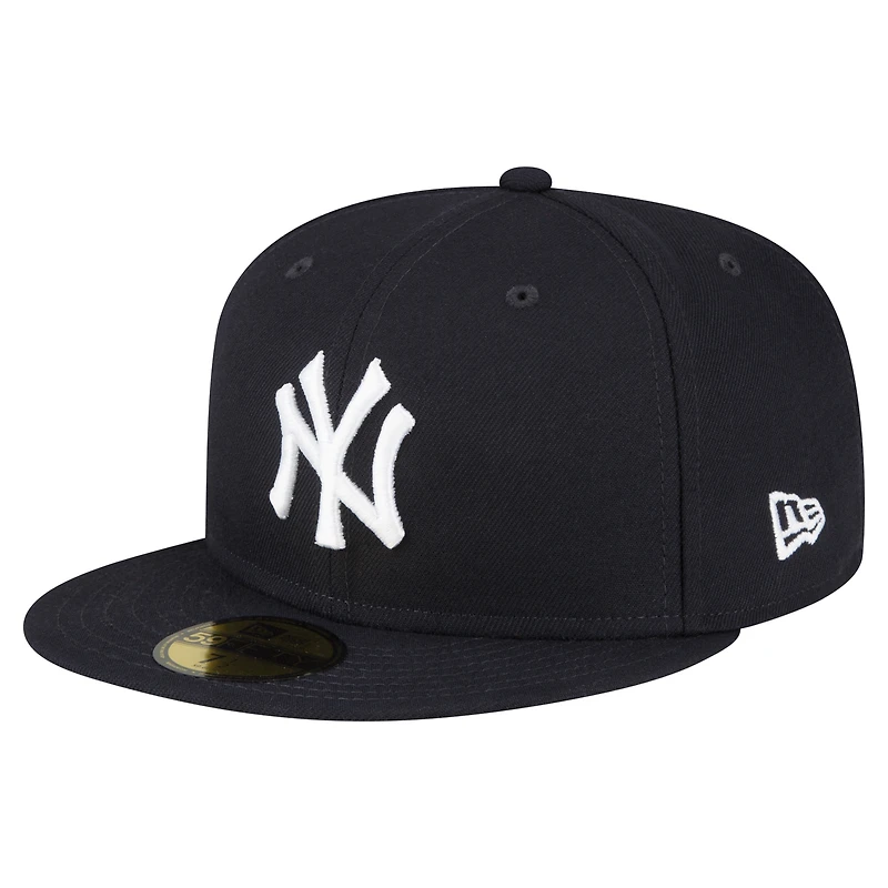 Casquette ajustée New Era 59FIFTY bleu marine pour homme, motif York Yankees, Old-Timers' Day