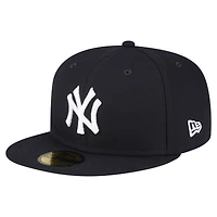 Casquette ajustée New Era 59FIFTY bleu marine pour homme, motif York Yankees, Old-Timers' Day