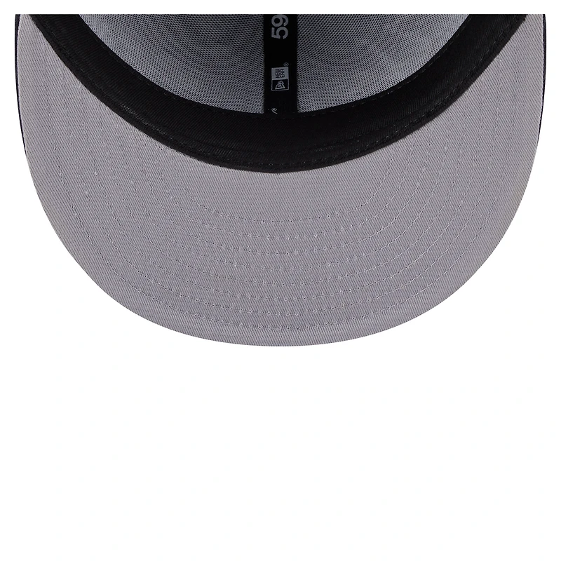 Men's New Era Navy York Yankees Overlap 59FIFTY Fitted Hat
