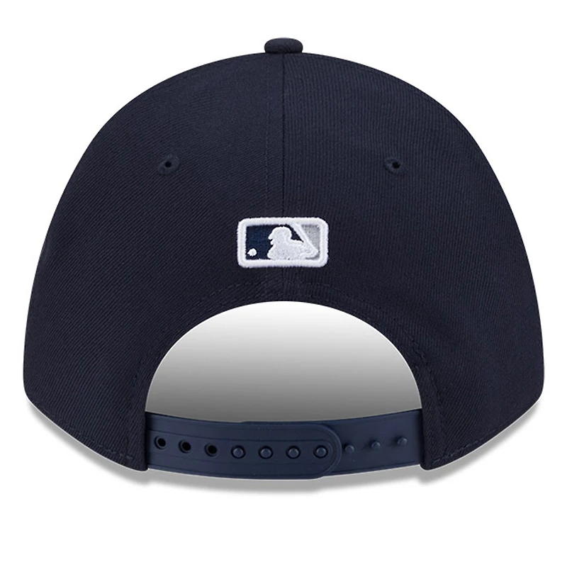 Casquette ajustable New Era New York Yankees Player Replica 9FORTY pour homme bleu marine