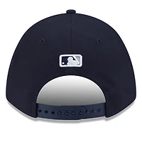 Casquette ajustable New Era New York Yankees Player Replica 9FORTY pour homme bleu marine