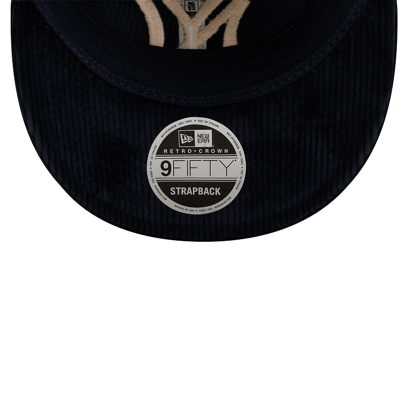 Men's New Era  Navy New York Yankees Ralph Lauren X MLB Retro Crown 9FIFTY Corduroy Snapback Hat