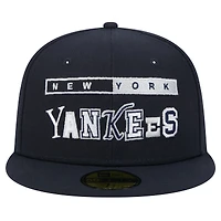 Men's New Era Navy York Yankees Ransom 59FIFTY Fitted Hat
