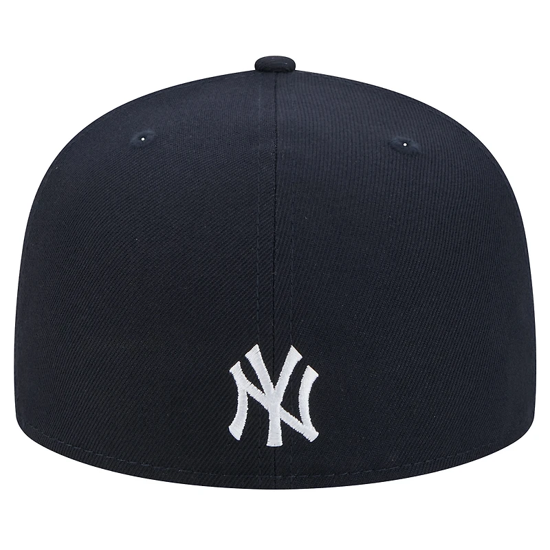 Casquette ajustée Ransom 59FIFTY New Era bleu marine pour homme des Yankees de York