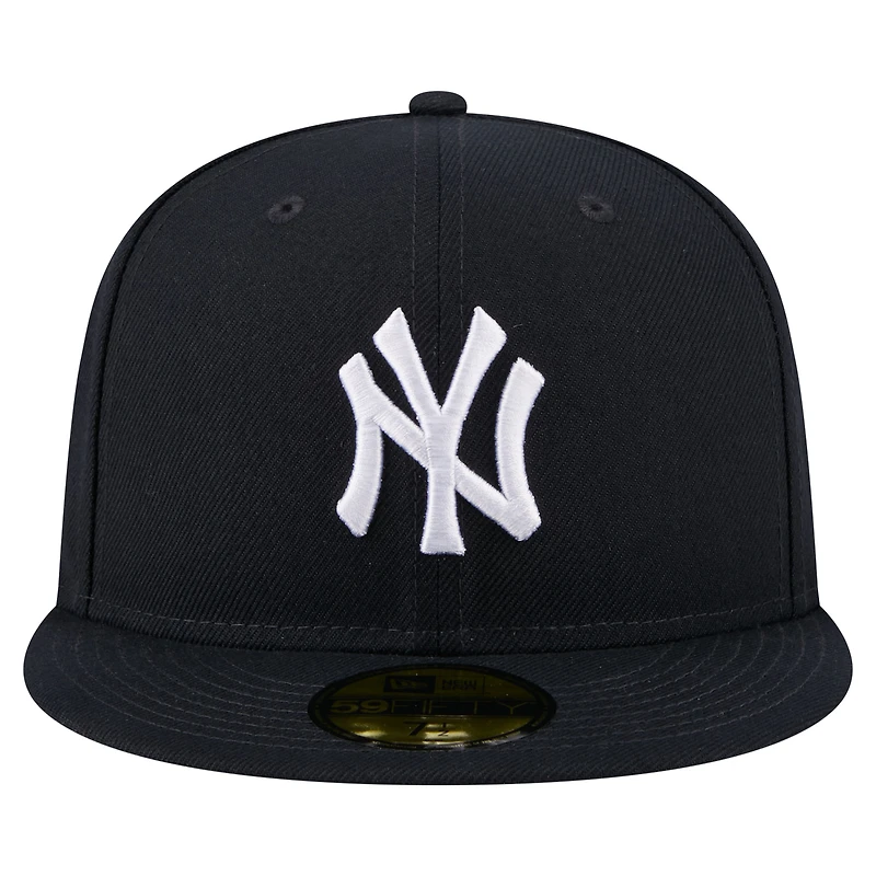 Casquette ajustée New Era 59FIFTY pour homme, bleu marine, motif mascotte des Yankees de York