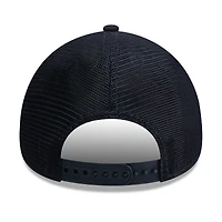 Casquette trucker ajustable New Era bleu marine New York Yankees, logo latéral 9FORTY