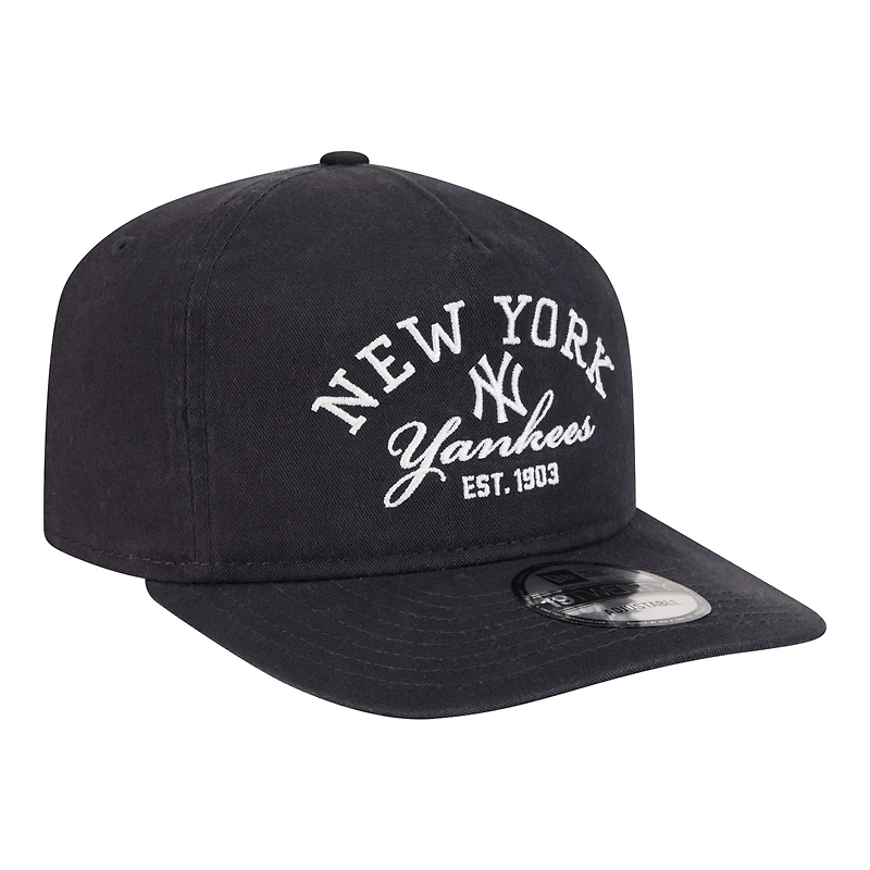 Men's New Era Navy New York Yankees Stacked 19TWENTY Adjustable Hat