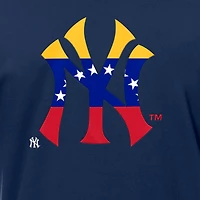 Men's New Era Navy York Yankees Venezuelan Flag Logo T-Shirt