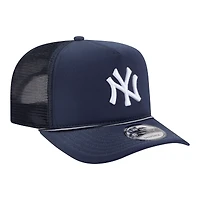 Casquette trucker snapback New Era 9FIFTY bleu marine New York Yankees pour homme