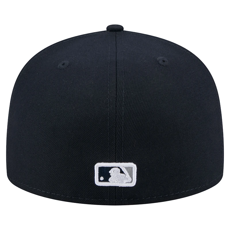 Men's New Era Navy York Yankees Yarn Stitch 59FIFTY Fitted Hat