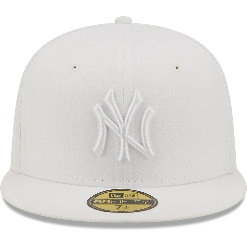 Men's New Era York Yankees White on 59FIFTY Fitted Hat