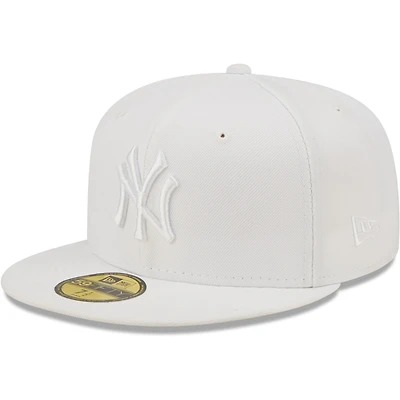 Men's New Era York Yankees White on 59FIFTY Fitted Hat