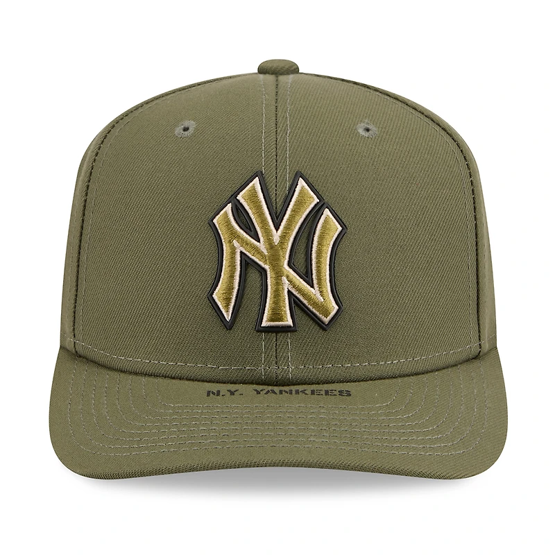 Men's New Era Olive New York Yankees 2026 Armed Forces Day 9SEVENTY Adjustable Hat