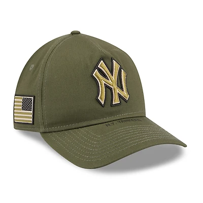 Men's New Era Olive New York Yankees 2026 Armed Forces Day 9TWENTY Adjustable Hat