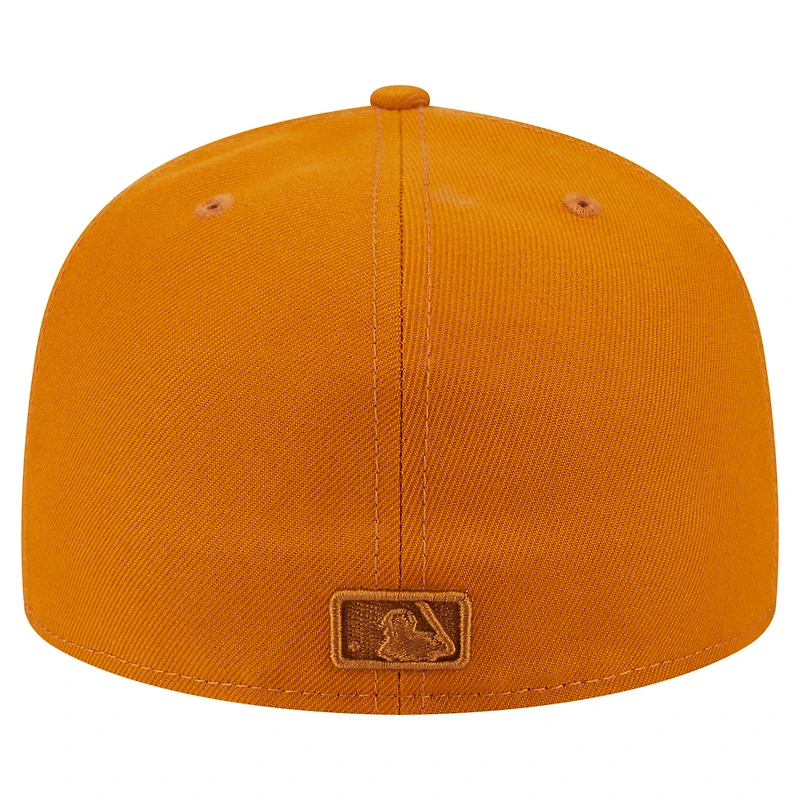 Casquette ajustée A-Frame 59FIFTY orange New Era pour homme