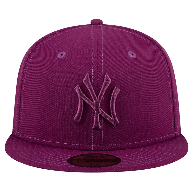 Casquette ajustée 59FIFTY New Era York Yankees pour homme, violet