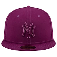 Casquette ajustée 59FIFTY New Era York Yankees pour homme, violet