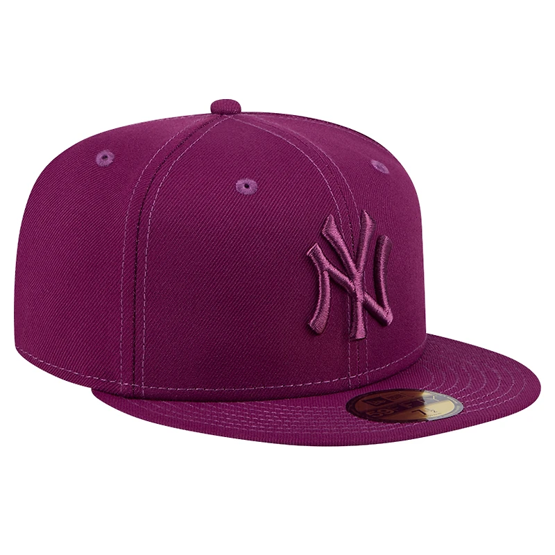 Casquette ajustée 59FIFTY New Era York Yankees pour homme, violet