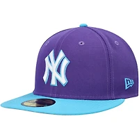 Men's New Era Purple York Yankees Vice 59FIFTY Fitted Hat