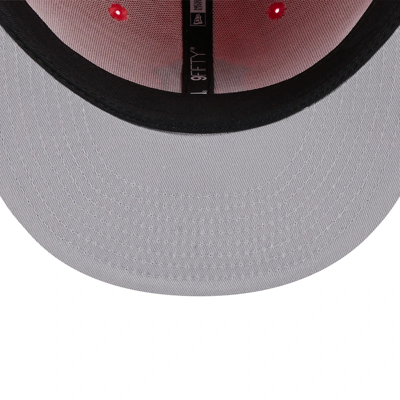 Casquette Snapback 9FIFTY Basic Two-Tone Spring Basic des New York Yankees New Era pour homme, rouge/violet