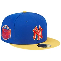 Casquette ajustée 59FIFTY Empire New York Yankees Era pour homme, bleu royal/jaune