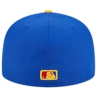 Casquette ajustée 59FIFTY Empire New York Yankees Era pour homme, bleu royal/jaune