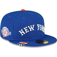 Men's New Era Royal York Yankees City Flag 59FIFTY Fitted Hat