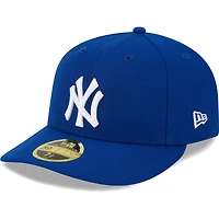 Men's New Era  Royal York Yankees White Logo Low Profile 59FIFTY Fitted Hat