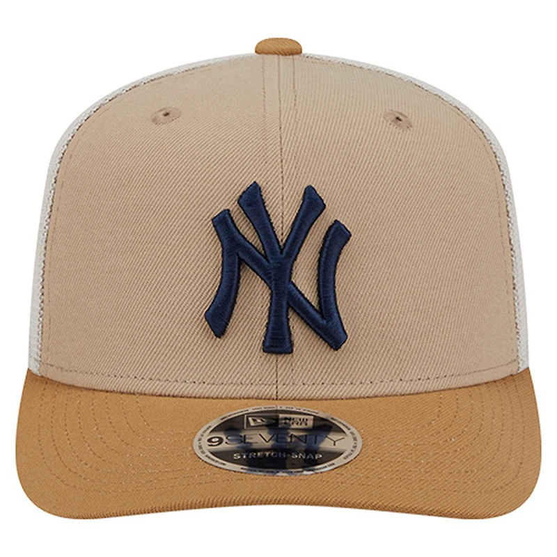 Casquette trucker ajustable New Era Stone New York Yankees 9SEVENTY pour homme