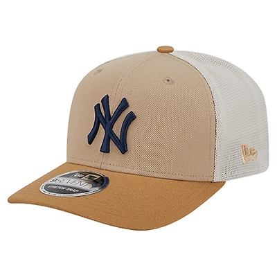 Men's New Era  Stone New York Yankees 9SEVENTY Trucker Adjustable Hat
