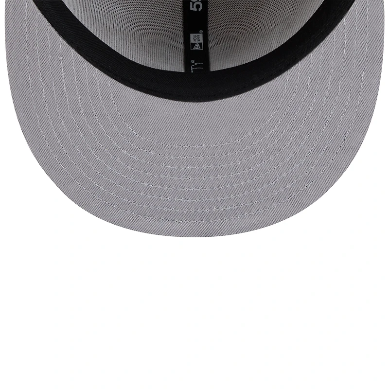 Men's New Era Tan York Yankees Fruit Sticker 59FIFTY Fitted Hat