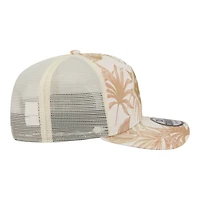Men's New Era  Tan New York Yankees Tonal Palm COOLERA 9SEVENTY Adjustable Trucker Hat