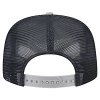 Men's New Era White/Gray New York Yankees Retro Script Trucker 9FIFTY Snapback Hat