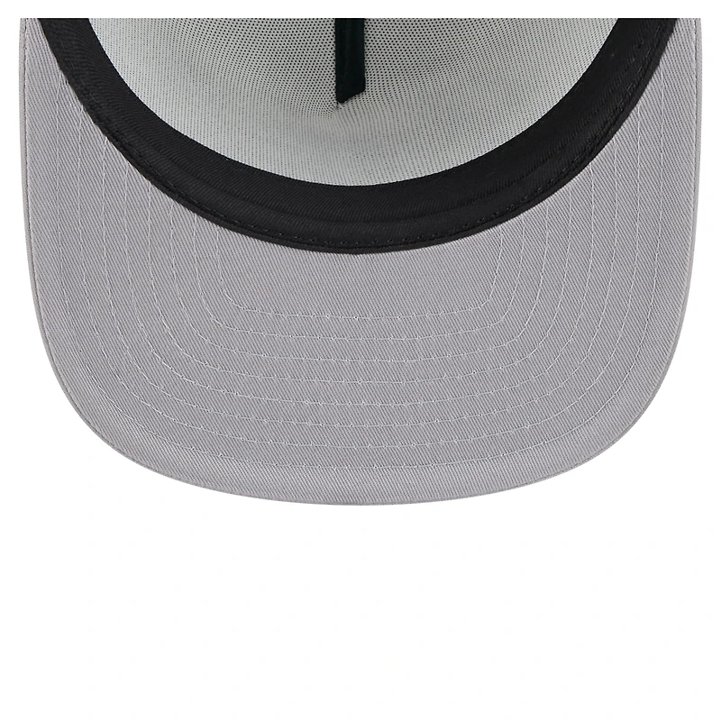 Men's New Era White/Gray New York Yankees Retro Script Trucker 9FIFTY Snapback Hat